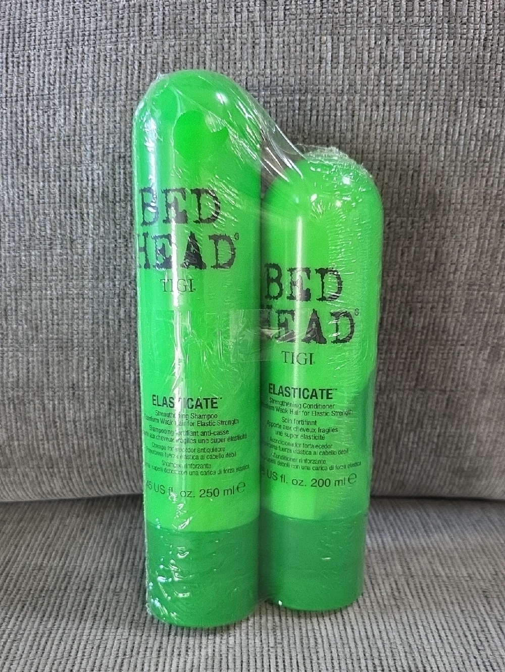 TIGI BedHead Elasticate Strengthening Shampoo & Conditioner Duo, New.